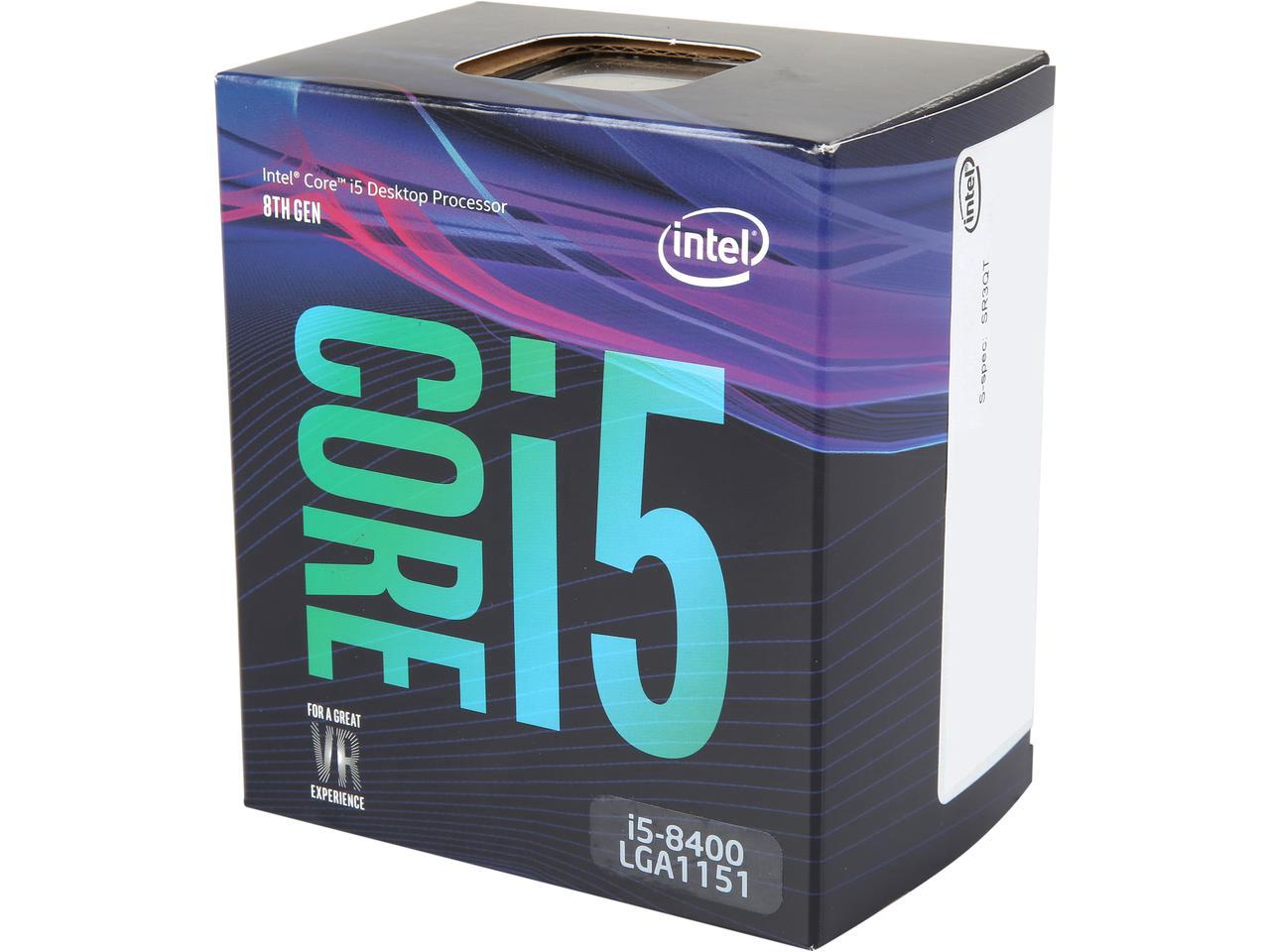 Intel Coffee Lake CPU GPU Core i3,i5,i7 8100,8400,8600,8700 K